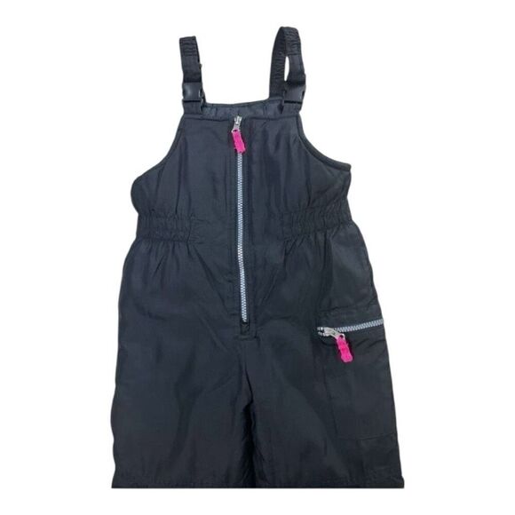 Carter's S/4 Snow Pants Black Bib Overalls Pant Overall Warm Winter Snow Zip Up - Picture 9 of 14